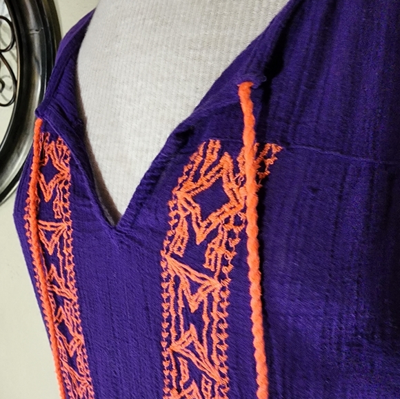 Decree Boho Top Purple Size M - Picture 5 of 15